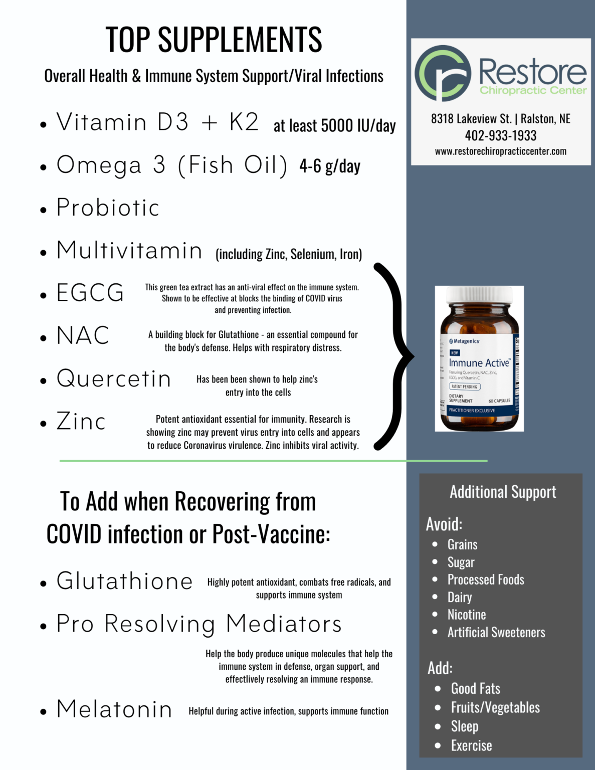 The Best Supplements to Support Your Immune System | Restore ...