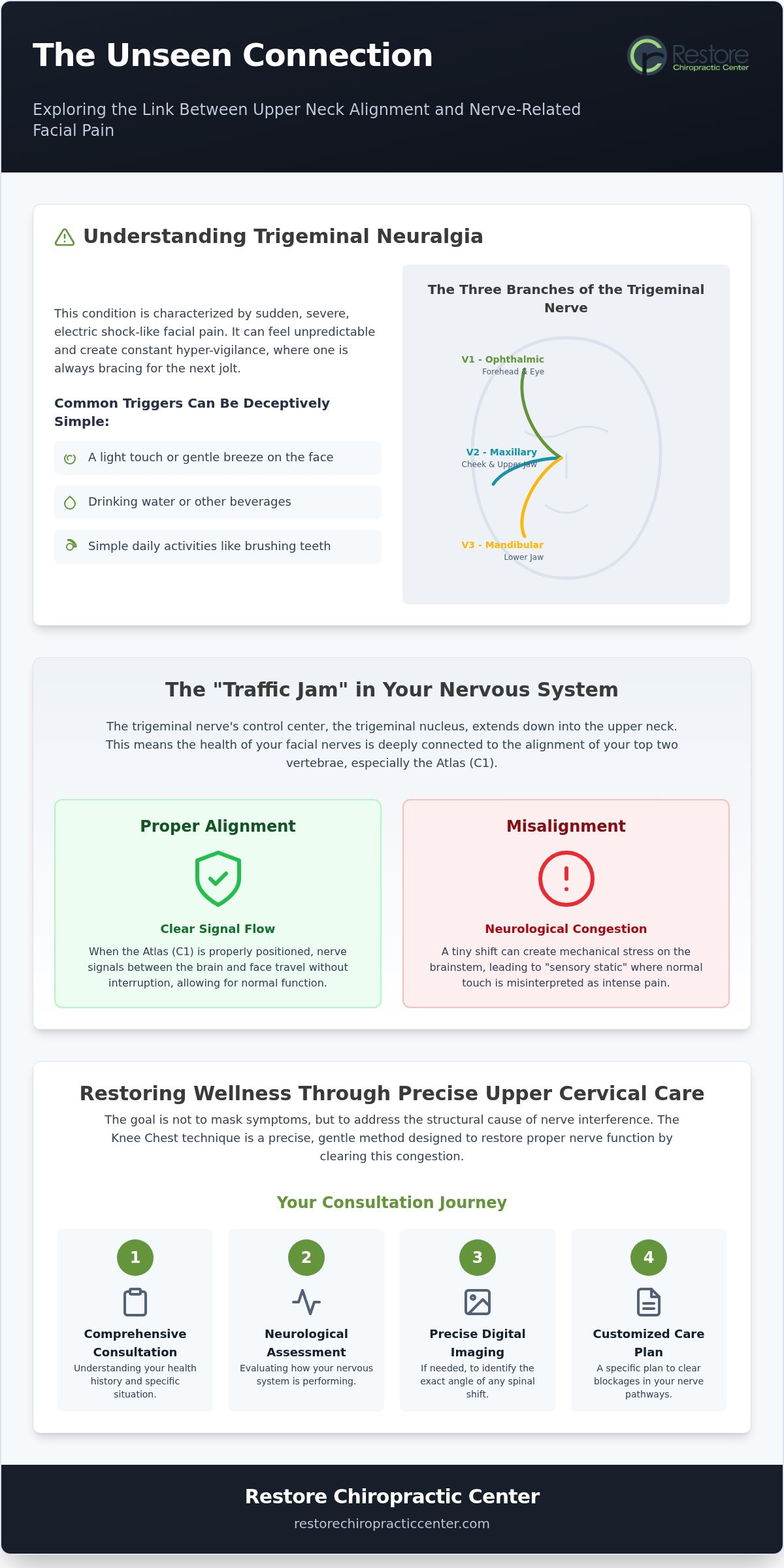 Natural Support for Trigeminal Neuralgia in Omaha: An Upper Cervical Perspective